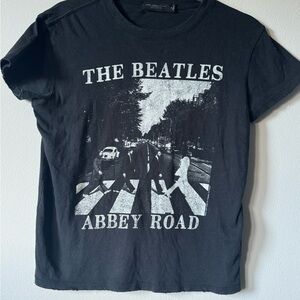 🖤Junk Food Clothing Black Beatles Abbey Road Tee